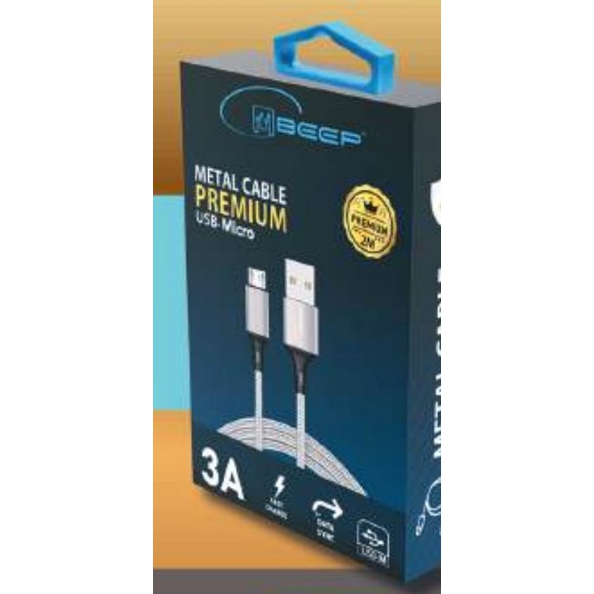 Câble Métal Premium 2m USB-A vers Micro USB